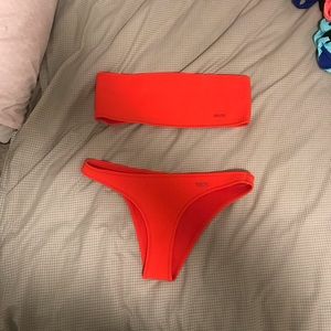 NWOT - triangl orange bikini
